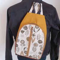 Slingbag/Crossbodybag Canvas Blüten gelb/schwarz Nordrhein-Westfalen - Kall Vorschau