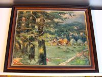 Philipp Preis 1945 Ölgemälde 62x49cm, signiert, Bauernhof im Tal Baden-Württemberg - Bad Friedrichshall Vorschau