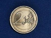 2 Euro Münze einfarbig silbern Sammler Zwei € Besonderheit Nordrhein-Westfalen - Grevenbroich Vorschau