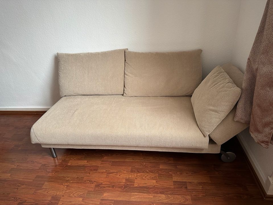 Praktisches Brühl Sofa beige waschbar (ca. 160x80x40 cm) in Rüsselsheim