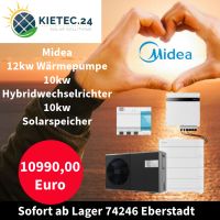 Midea 12kw Wärmepumpe + 10kw Hybridwechselrichter + 10kwh Solarspeicher Baden-Württemberg - Eberstadt Vorschau