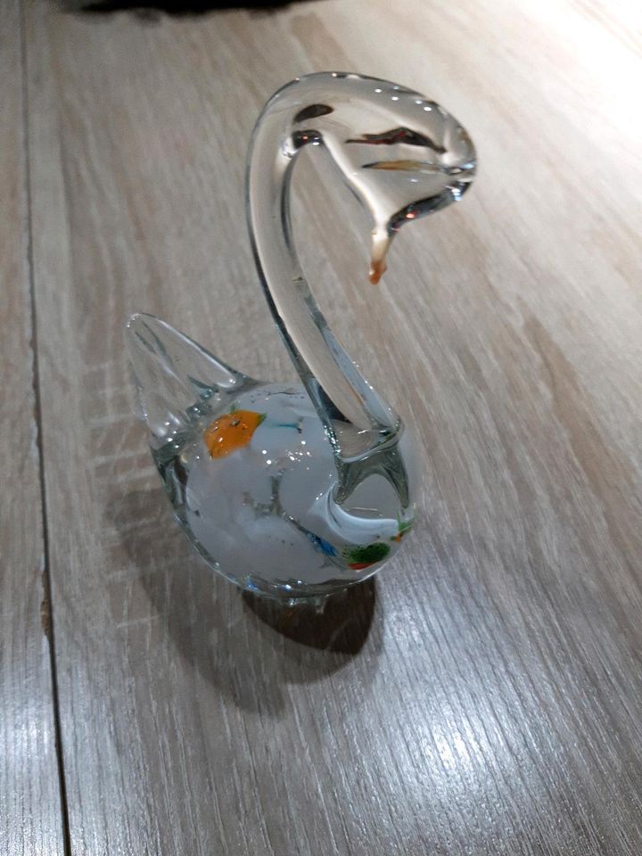 Schwan Glas 14 cm hoch in Barßel