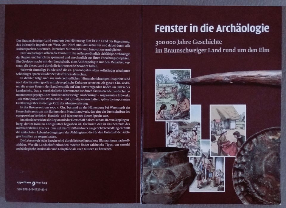 Verkaufe Archäologiebuch " Fenster in die Archäologie " in Braunschweig