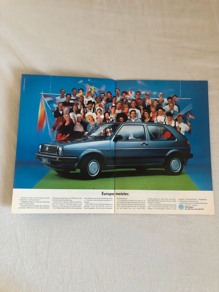 VW Corrado Prospket Heft Werbung "Das VW Programm“ in Echzell 