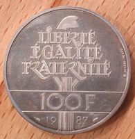 Münze Silber 100 F Franc 1987 La Fayette Stuttgart - Mühlhausen Vorschau