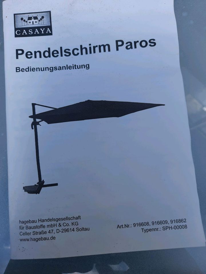 Sonnenschirm, Pendelschirm Paros in Weiden (Oberpfalz)