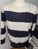 Mango Pullover Baumwolle blau beige M S Zopfmuster gestreift Bayern - Garmisch-Partenkirchen Vorschau