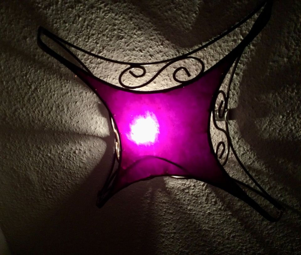 UNIKAT Orient Lampe - Handarbeit Farbe purple (violett) in Bayreuth