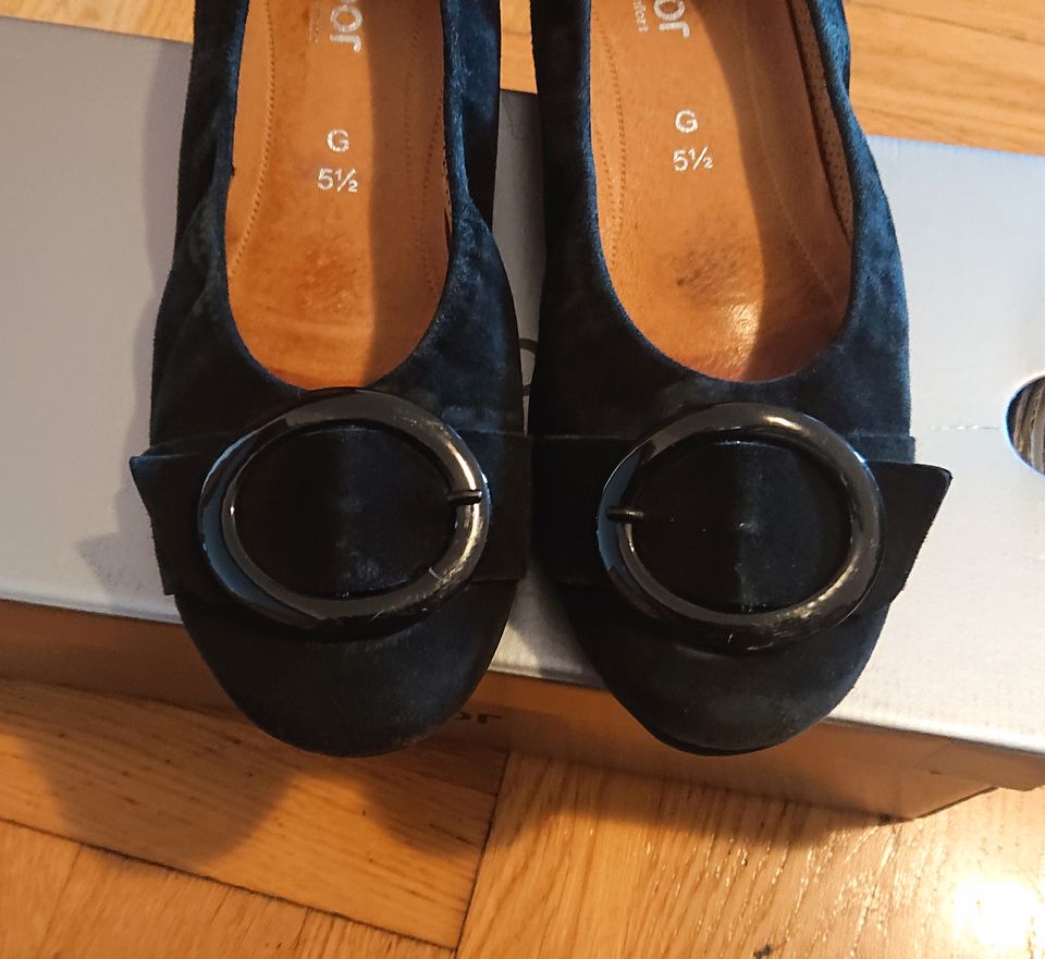 Gabor Schuhe Ballerinas schwarz Gr. 5 1/2 G in Frankfurt am Main