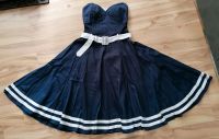 Collectif 50s Rockabilly Marine Matrosin Swing-Kleid Blau Weiß L Sachsen-Anhalt - Schönhausen (Elbe) Vorschau