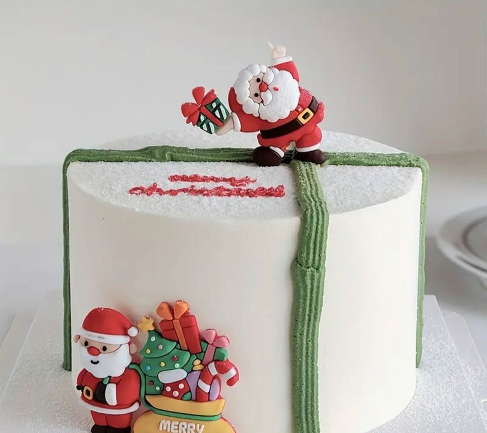 Tortendeko 2tlg.Set Topper Torte Kuchen Cake Weihnachten Neu in Eisleben
