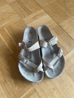 Birkenstock Mayari Zehentrenner Echt Leder Taupe Bude beige Brandenburg - Templin Vorschau