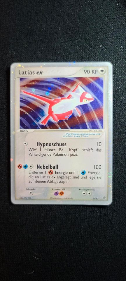 Latias Ex 93/97 Pokemonkarte 2004 in Berlin