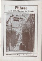 Führer Schloß Burg an der Wupper Schloßbauverein 01.04.1957 Nordrhein-Westfalen - Remscheid Vorschau
