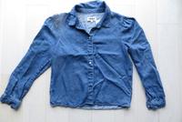 Only Jeansbluse Puffärmel Lyocell Gr. 36 blau Bluse langarm Hessen - Bad Soden-Salmünster Vorschau