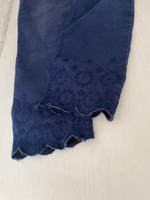 Chino 7/8- Stretchhose, blau mit Stickerei Baden-Württemberg - Radolfzell am Bodensee Vorschau