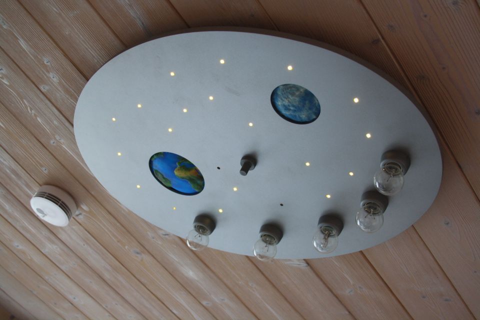 Kinderzimmerlampe, Deckenlampe, Sternenhimmel, Lampe mit Planeten in Eching (Niederbay)