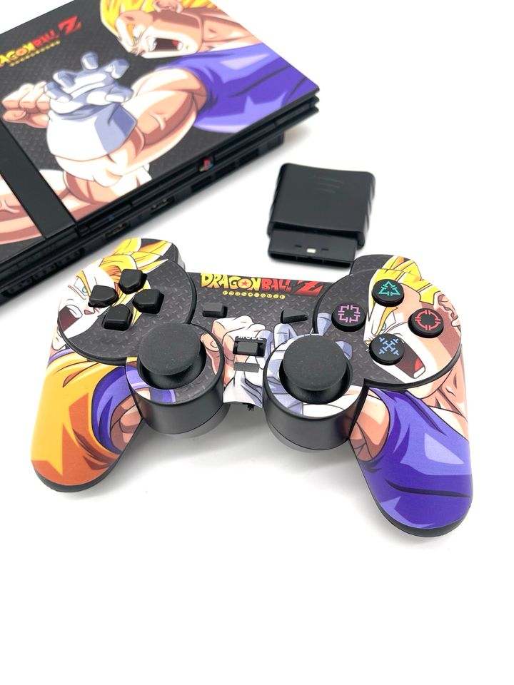 PlayStation 2 Slim Konsole - Dragon Ball Z Custom Skin in Porta Westfalica