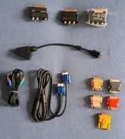 TV Kabel Adapter Stecker Antannenkabel Scart PC Fernseher Video Sachsen-Anhalt - Halle Vorschau