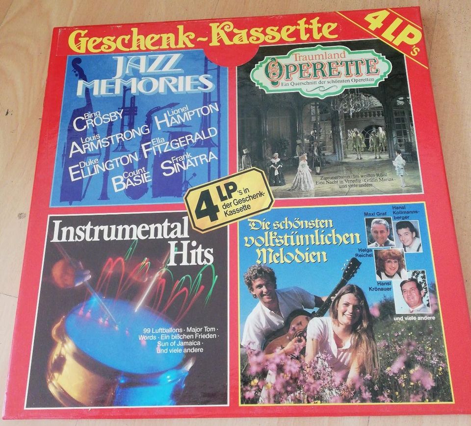4 LP Box Jazz Instrumt. Operette_ Volks.. Melodien in Berlin