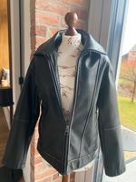 Biker Jacke schwarzbraun Oversize Gr. XS Brandenburg - Wittenberge Vorschau