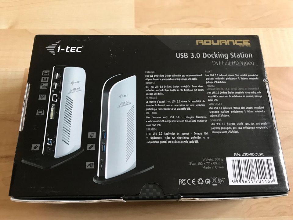 i-tec USB 3.0 HD Docking Station Advance wie neu in Grub a. Forst