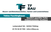 Maurer- und Betonbauarbeiten / Garten- und Landschaftsbau Bayern - Hauzenberg Vorschau