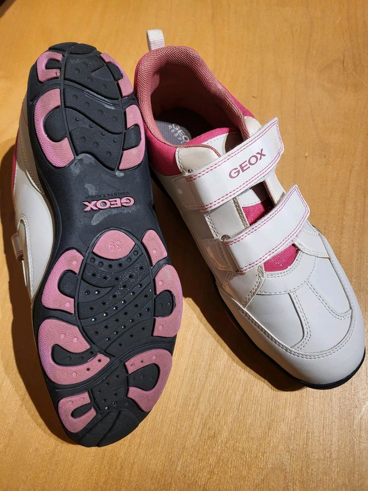 Geox Sneaker weiss/pink Gr. 39 in Obernburg