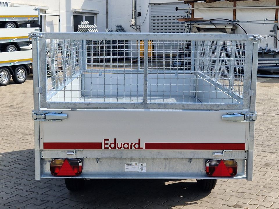 Eduard 2.700kg | elektr. Heckkipper | 3,10m x 1,60m | mit Laubgitter | 3116K in Neundorf
