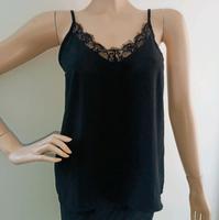 schickes Top / Trägershirt * Gr.  34 / XS * schwarz mit Spitze Sachsen - Hoyerswerda Vorschau