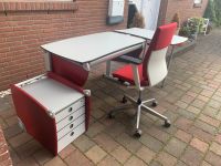 Schreibtisch Moll mit Rollcontainer, Ansatzstück Nordrhein-Westfalen - Meckenheim Vorschau