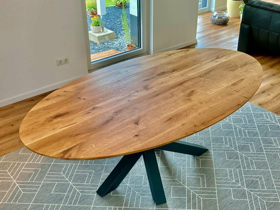 Neu Eiche massiv Tisch 220x100 cm Ellipse oder Rund mach Maß in  Nordrhein-Westfalen - Hennef (Sieg) | eBay Kleinanzeigen ist jetzt  Kleinanzeigen