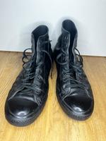 Schwarze Leder Converse Größe 44 Hessen - Darmstadt Vorschau
