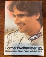 BMW M Formel 1 Weltmeister 1983 Nelson Piquet Autogramm Aufkleber Bayern - Untermeitingen Vorschau