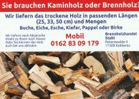 Brennholz Kaminholz Feuerholz Scheitholz Mecklenburg-Vorpommern - Koblentz Vorschau