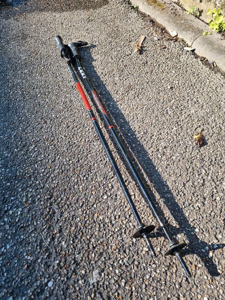 LEKI Skistöcke schwarz/rot 109 cm Länge in Neckargemünd