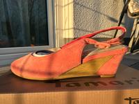 Slingsandalen peeptoe Tamaris Gr. 38 pink Hessen - Neu-Anspach Vorschau