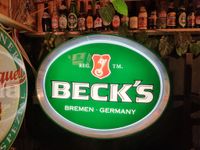 Leuchtreklame ++ Werbeleuchte ++ Neon der Becks Brauerei Baden-Württemberg - Waghäusel Vorschau
