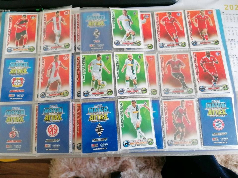 Match attax BL2008/09,09/10,10/11und 11/12 in Gera