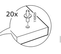 Ikea Plastik Pins (48 Stk) Nordrhein-Westfalen - Meerbusch Vorschau
