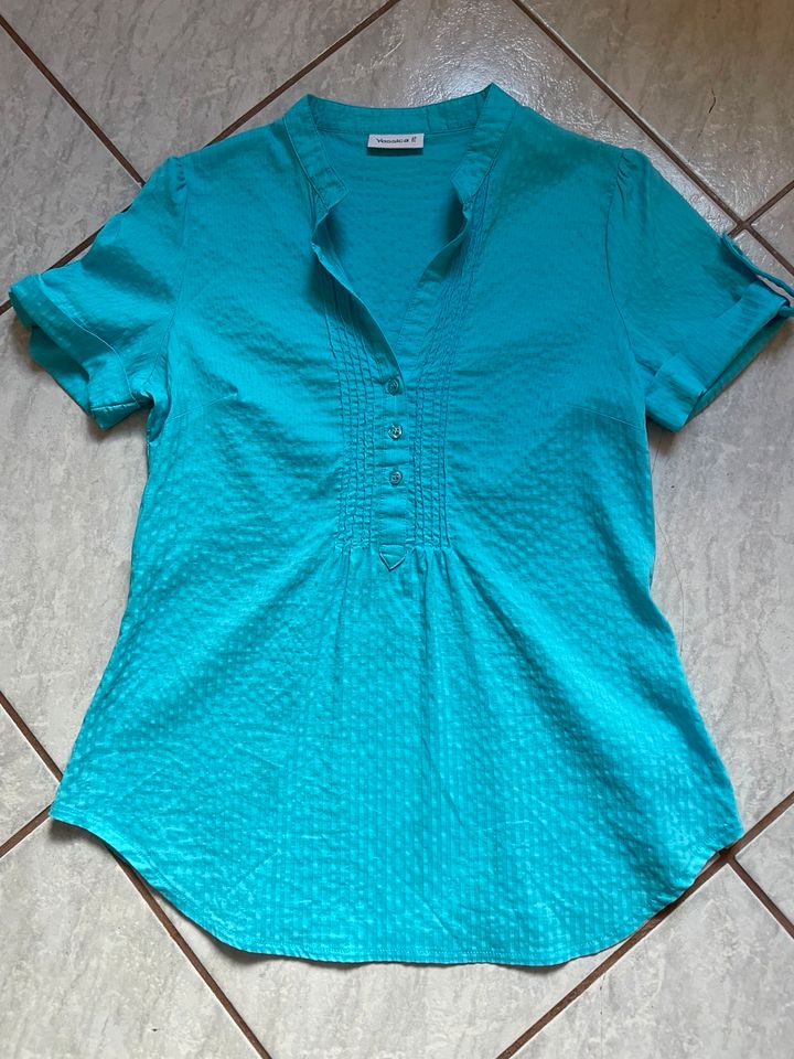 Bluse türkis/ blau Gr. 38 in Zeitz