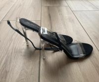Schwarz Transparente Sandaletten, high heels in Größe 40, wie neu Friedrichshain-Kreuzberg - Friedrichshain Vorschau