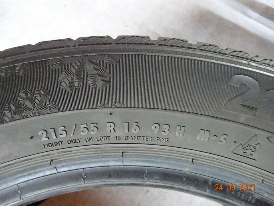 2x 215/55 R16 93H M+S Semperit Winter Gebraucht (247) in Waldshut-Tiengen