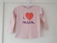 Pullover Shirt Mädchen Zara Gr. 86 - rosa mit Herz I love mum Rostock - Stadtmitte Vorschau