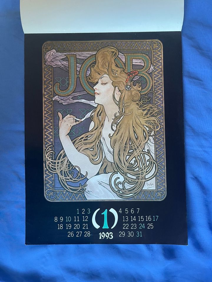 KUNSTKALENDER VON ALFONS MUCHA 1993 in Rehau