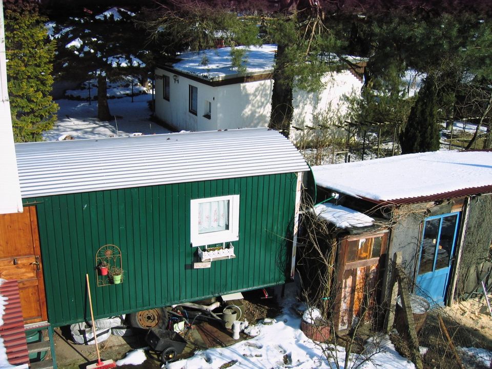 Bauwagen, Gartenhaus, Spielhaus, Gästezimmer, Tausch VW Käfer in Petershagen