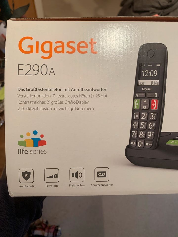 Seniorentelefon mit Anrufbeantworter Gigaset E290AGroßtasten in Düsseldorf