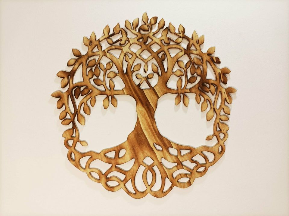 Wanddeko Wallart Lebensbaum Baum des Lebens Wand Tattoo Deko Holz in Theilheim