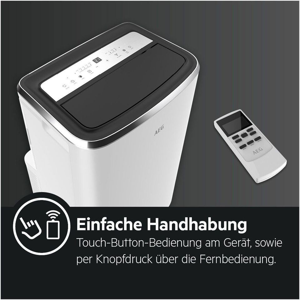 AEG ChillFlex Pro Klimagerät in weiß mit Edelstahlblende in Bonn