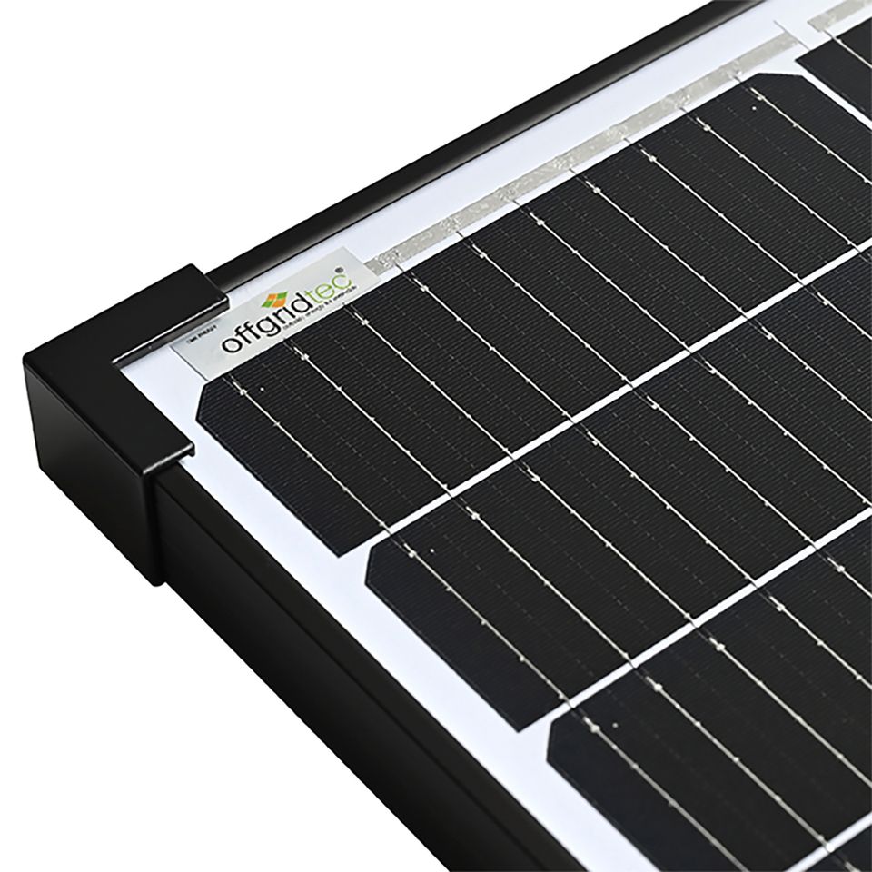 Offgridtec® MONO-130 V2 Solarpanel 20V Black Frame in Eggenfelden